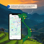 carte interactive guide de voyage Vietnam