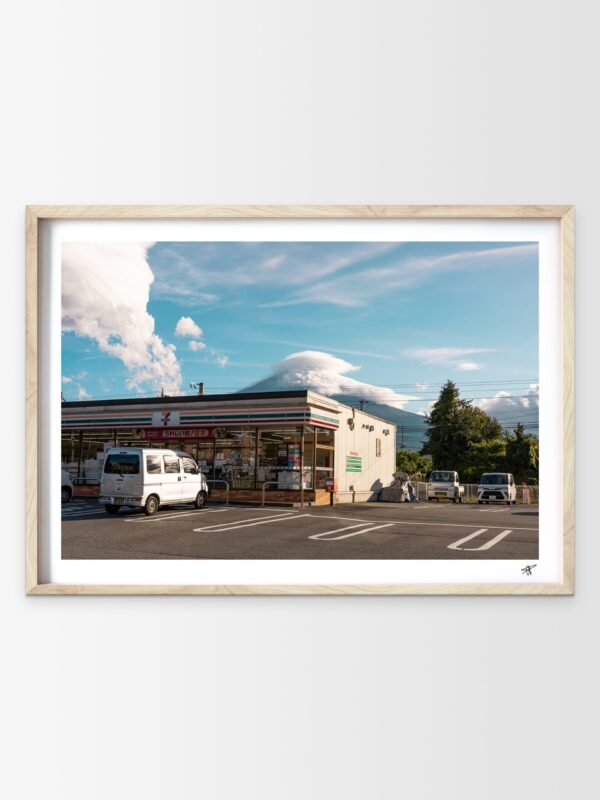Photo du Mont Fuji et du 7-eleven