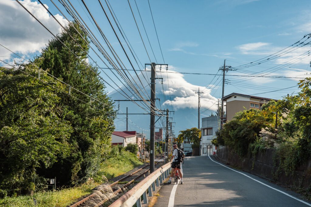 Vue du Mont Fuji de Kawaguchi
