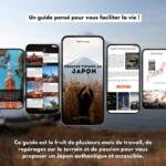 Exemple de plusieurs pages du guide présentant une sélection de lieux incontournables et d'adresses secrètes (restaurants, temples) à visiter.