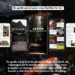 Exemple de pages du guide du japon hors des sentiers battus présentant une sélection de lieux incontournables et d'adresses secrètes (restaurants, temples, onsen, jardins) à visiter